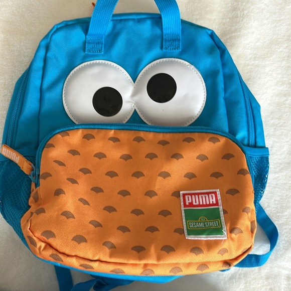 Puma x Cookie Monster toddler backpack and sneakers size 10 - Picture 2 of 9